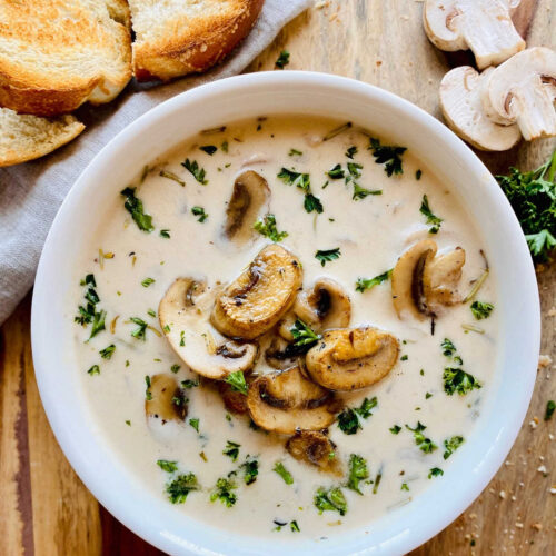 Cream of mushroom soup